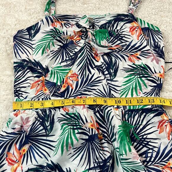 Coverstitch Tropical print Julia romper, size small - Picture 7 of 10